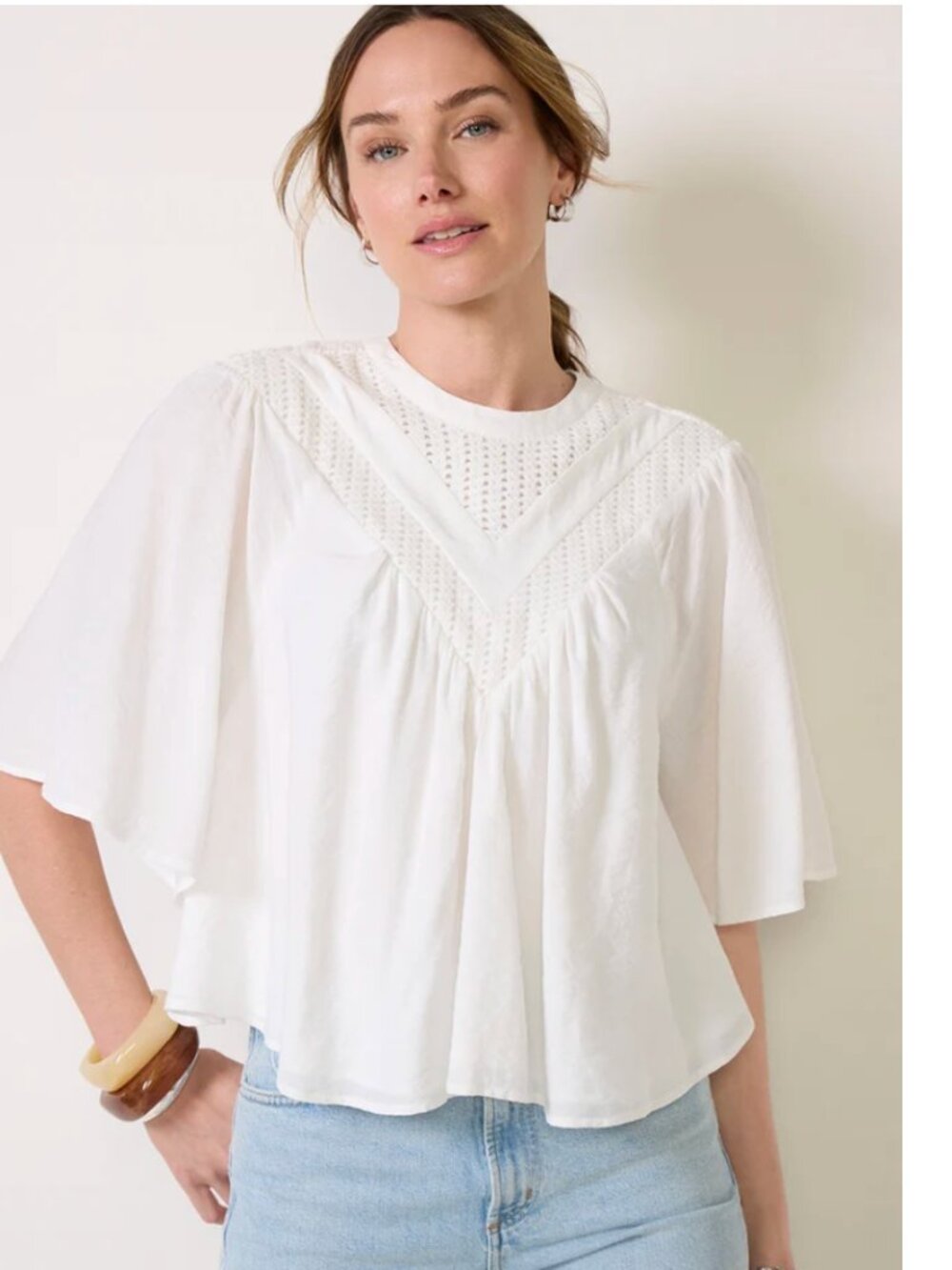 Evereve Ashlynn Cutwork Blouse